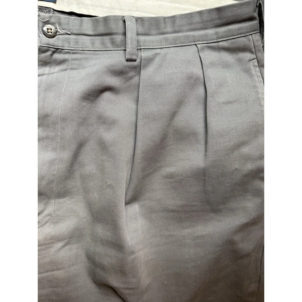 VTG Polo Ralph Lauren Men’s Andrew Pants Size 40x30 Pleated Chino Gray Preppy